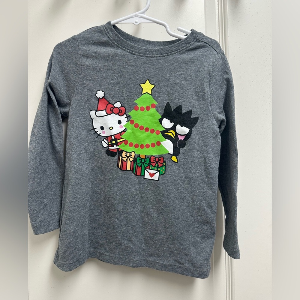 Toddler Girls Hello Kitty Sanrio Christmas Long Sleeve Shirt SZ 4T